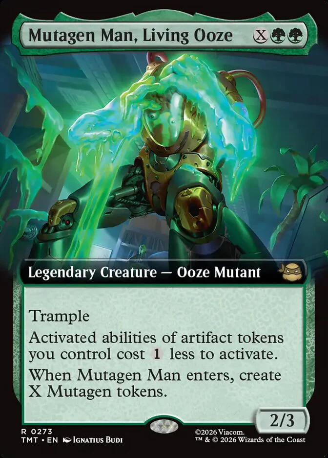 Mutagen Man, Living Ooze 273/190 (Teenage Mutant Ninja Turtles) - Extended Art Foil