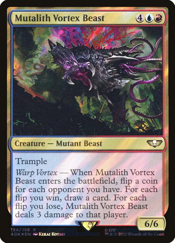 Mutalith Vortex Beast  134★/617 (Universes Beyond: Warhammer 40,000)  - Surge Foil