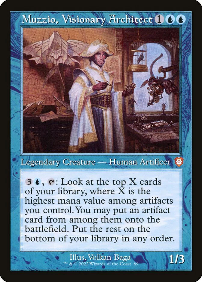 Muzzio, Visionary Architect 89/40 (Commander: The Brothers' War)