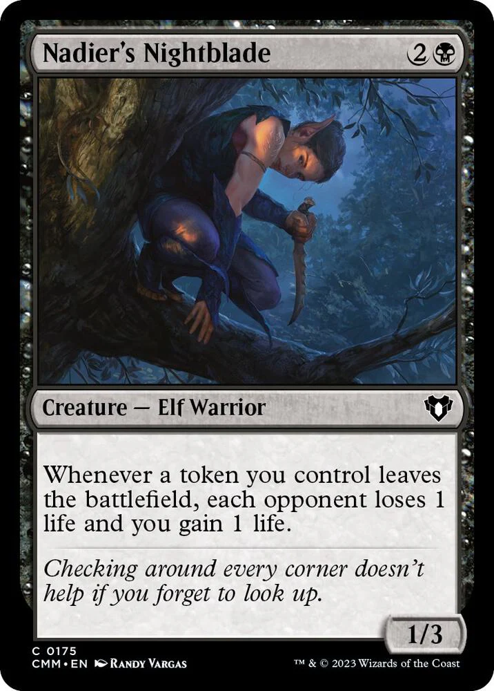 Nadier's Nightblade 175/451 (Commander Masters)