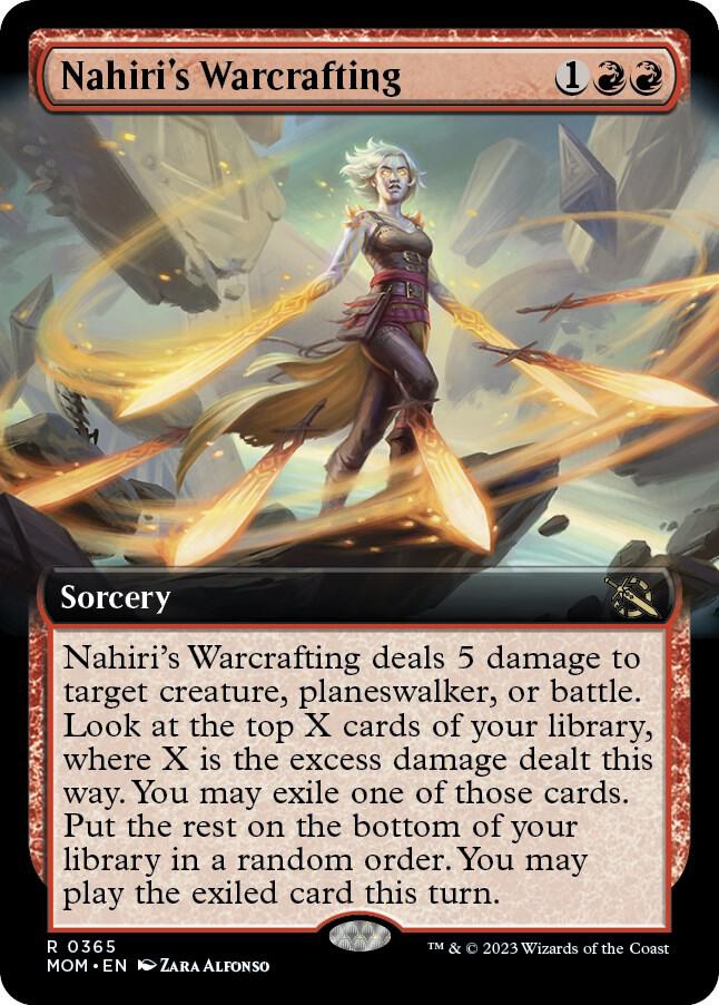 Nahiris Warcrafting 365/291 (March of the Machine)  - Extended Art Foil