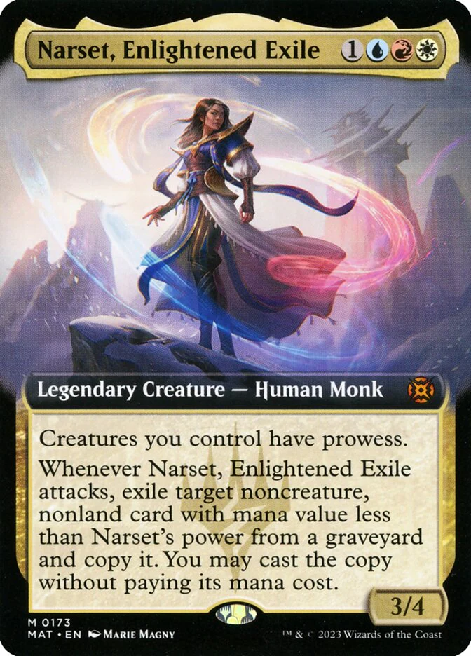 Narset, Enlightened Exile 173/50 (March of the Machine: The Aftermath)  - Extended Art Foil