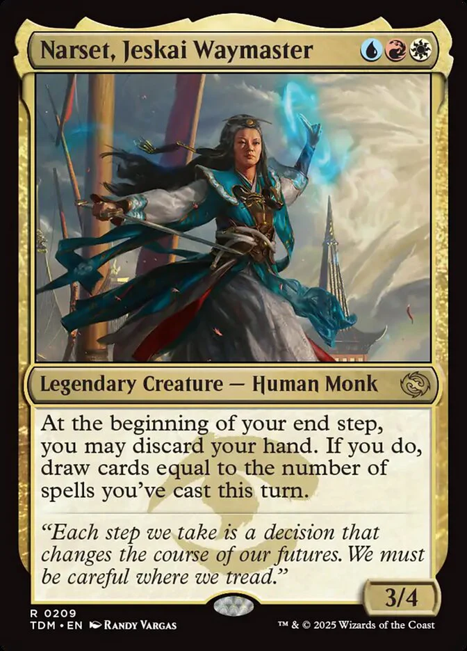 Narset, Jeskai Waymaster 209/291 (Tarkir: Dragonstorm)  - Foil