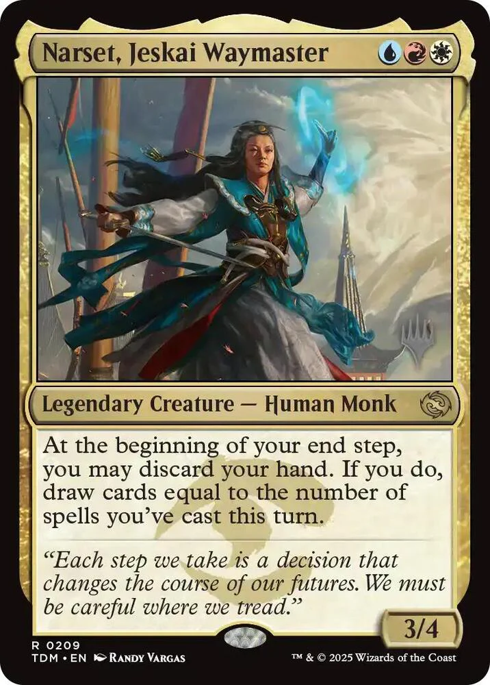 Narset, Jeskai Waymaster 209p/166 (Promo Pack: Tarkir: Dragonstorm)  - Foil