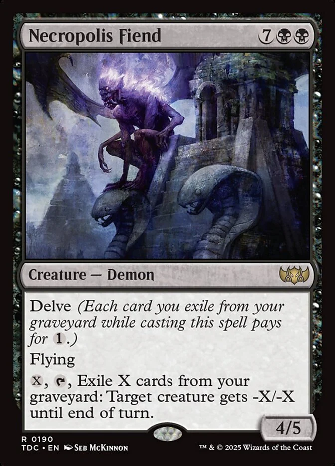 Necropolis Fiend 190/413 (Commander: Tarkir: Dragonstorm)