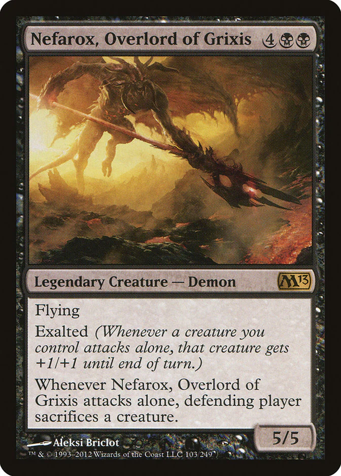 Nefarox, Overlord of Grixis 103/249 (Magic 2013 (M13))