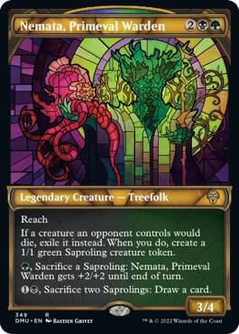 Nemata Primeval Warden Textured Foil 349/281 (Dominaria United)  - Foil
