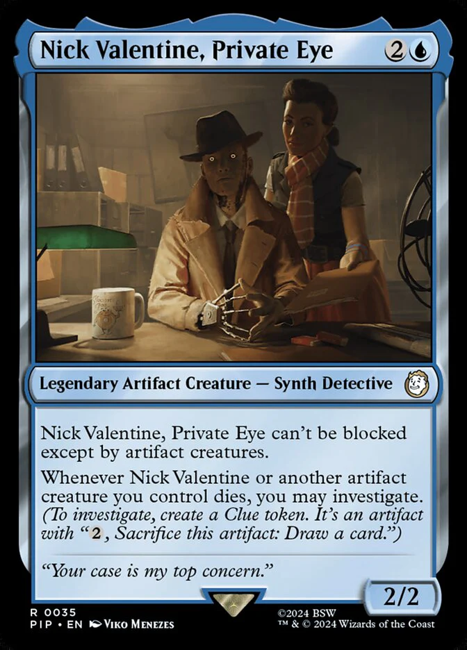 Nick Valentine, Private Eye 35/326 (Universes Beyond: Fallout) - Foil