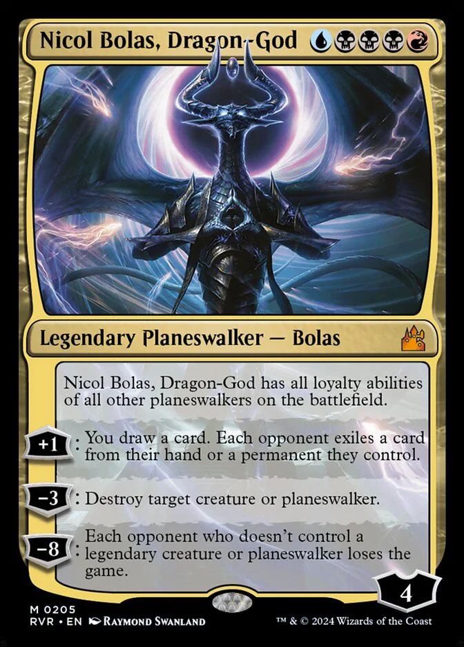Nicol Bolas, Dragon God 205/291 (Ravnica Remastered) - Foil
