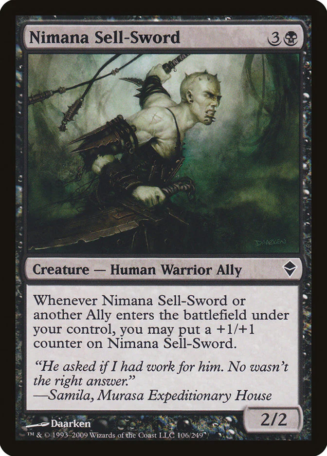 Nimana Sell-Sword 106/249 (Zendikar)