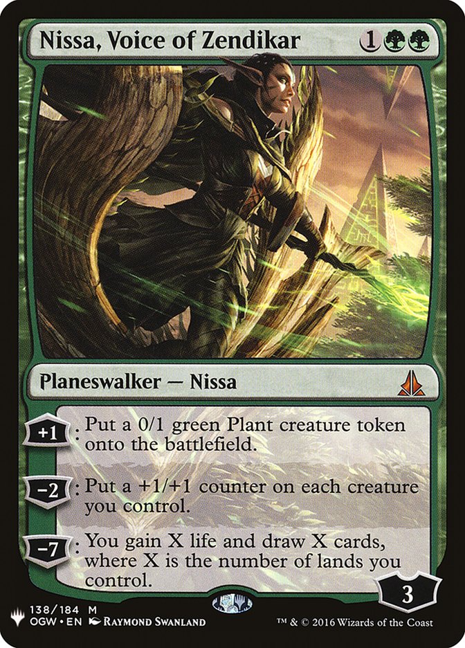 Nissa, Voice of Zendikar OGW-138/5075 (The List Reprints)