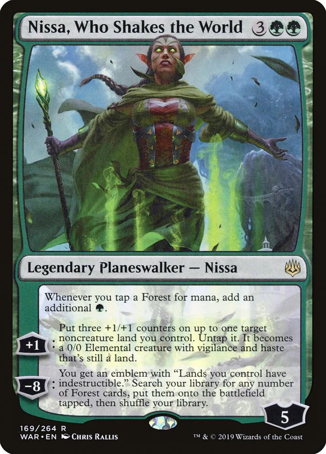 Nissa, Who Shakes the World 169/264 (War of the Spark)