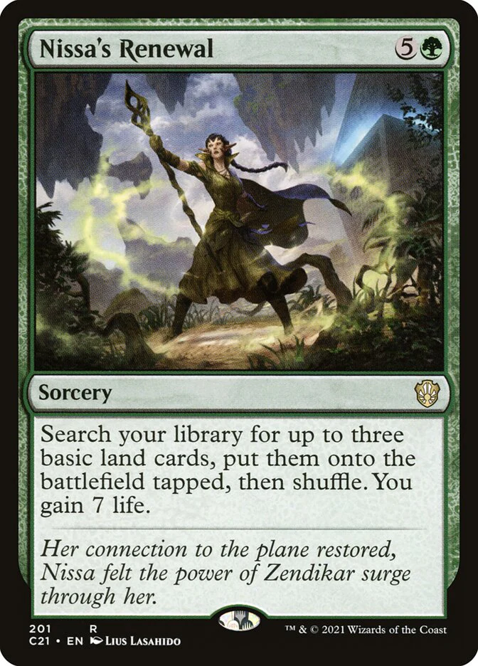 Nissa's Renewal 201/81 (Commander 2021)