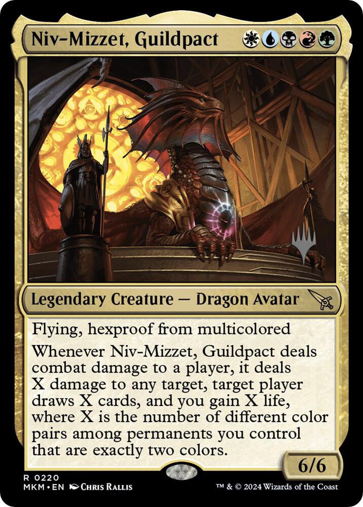 Niv Mizzet Guildpact 220p/182 (Promo Pack: Murders at Karlov Manor)