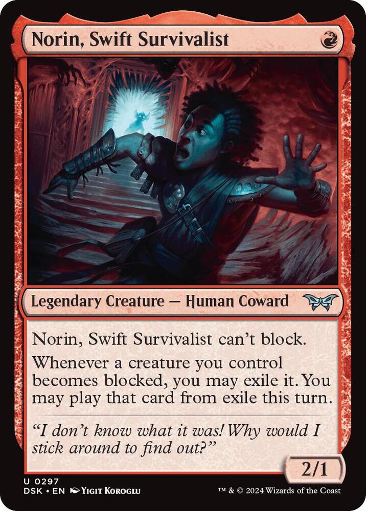 Norin, Swift Survivalist (Lurking Evil) 297 (Duskmourn: House of Horror)