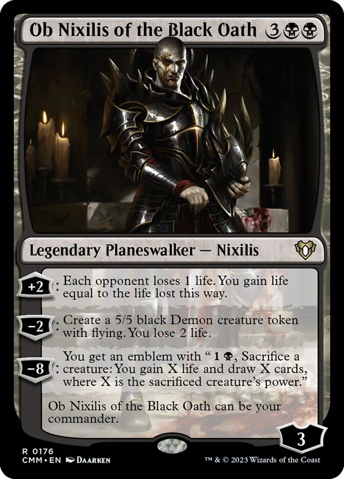 Ob Nixilis of the Black Oath 176/451 (Commander Masters)
