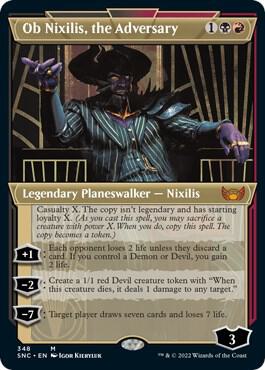 Ob Nixilis the Adversary Showcase 348 (Streets of New Capenna)