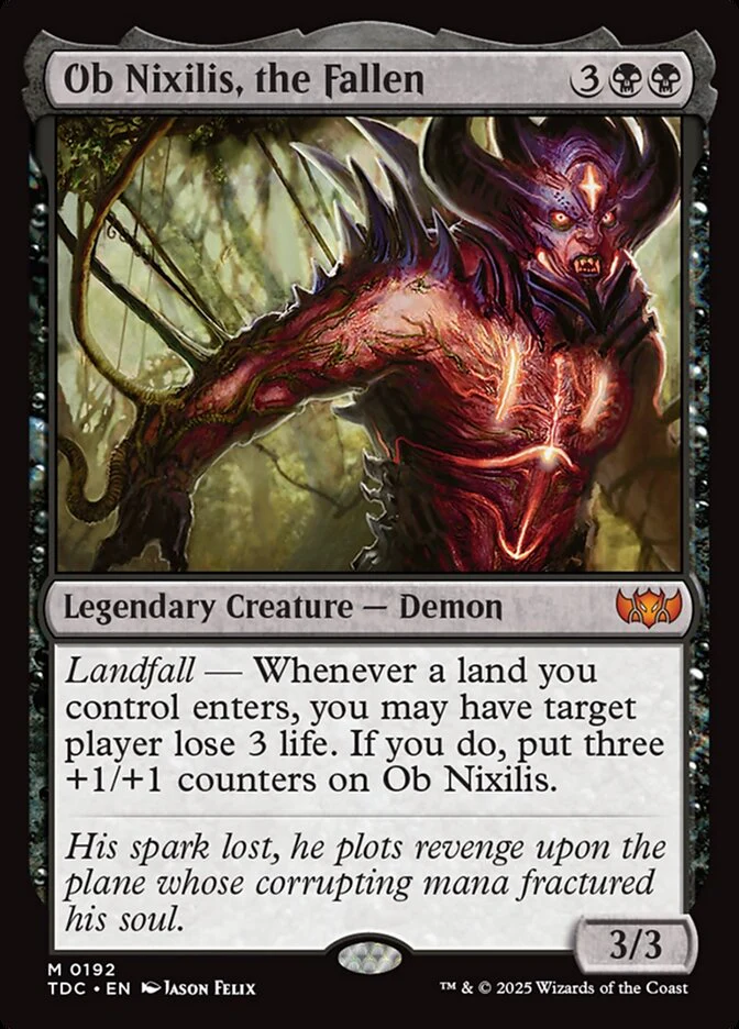 Ob Nixilis, the Fallen 192/413 (Commander: Tarkir: Dragonstorm)