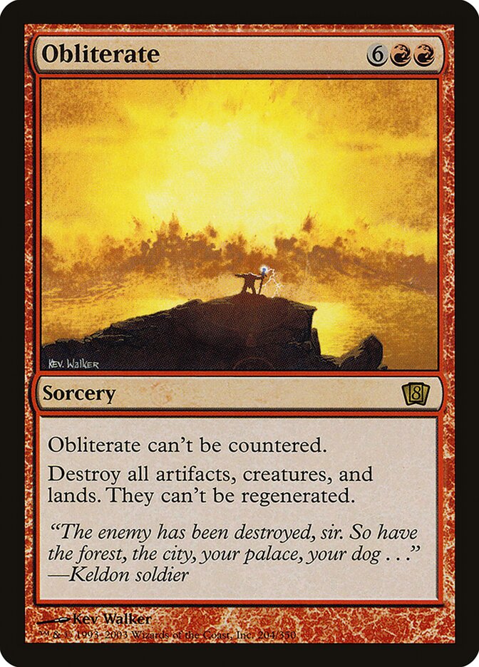 Obliterate 204โ
/350 (8th Edition) - Foil