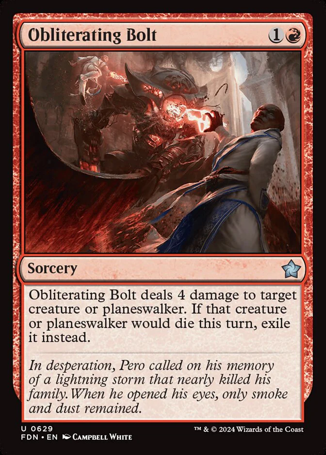 Obliterating Bolt 629/291 (Foundations)