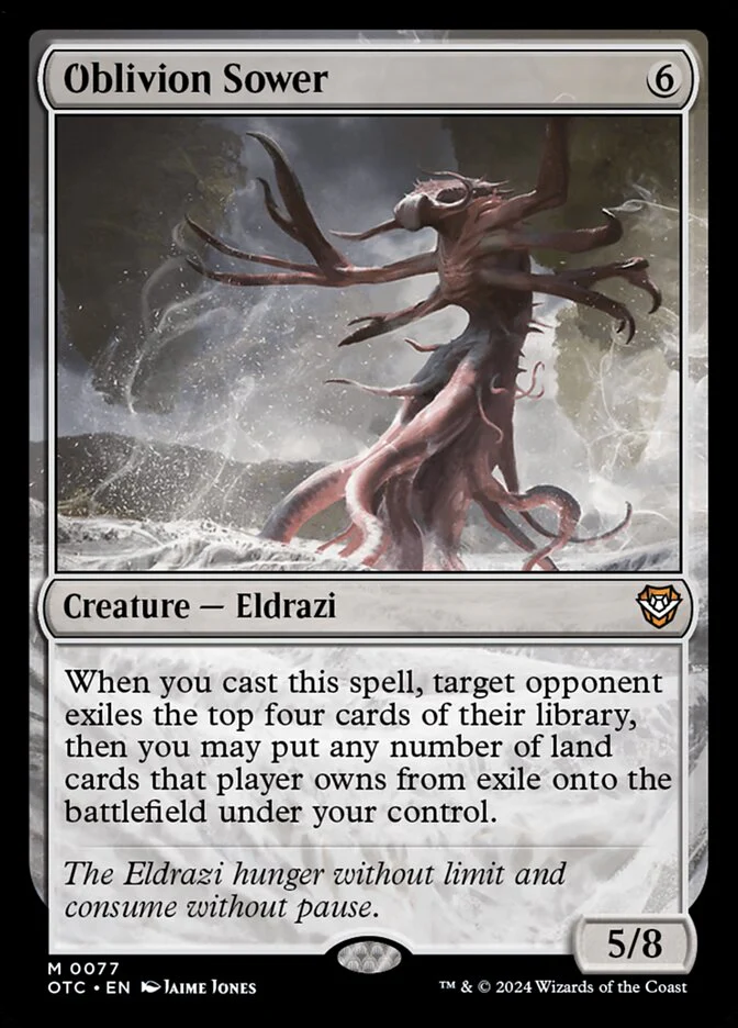Oblivion Sower 77/342 (Commander: Outlaws of Thunder Junction)