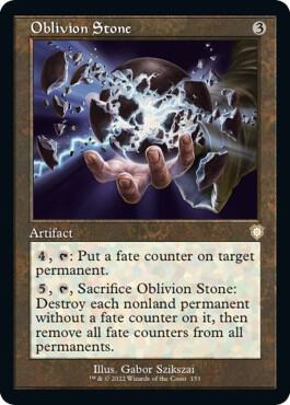 Oblivion Stone Retro Frame 153/40 (Commander: The Brothers' War)