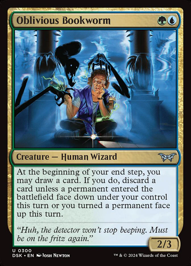 Oblivious Bookworm (Lurking Evil) 300/286 (Duskmourn: House of Horror)
