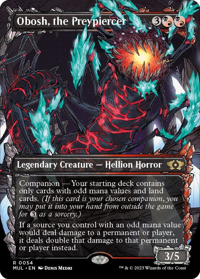 Obosh, the Preypiercer 54/65 (March of the Machine: Multiverse Legends)  - Borderless Foil