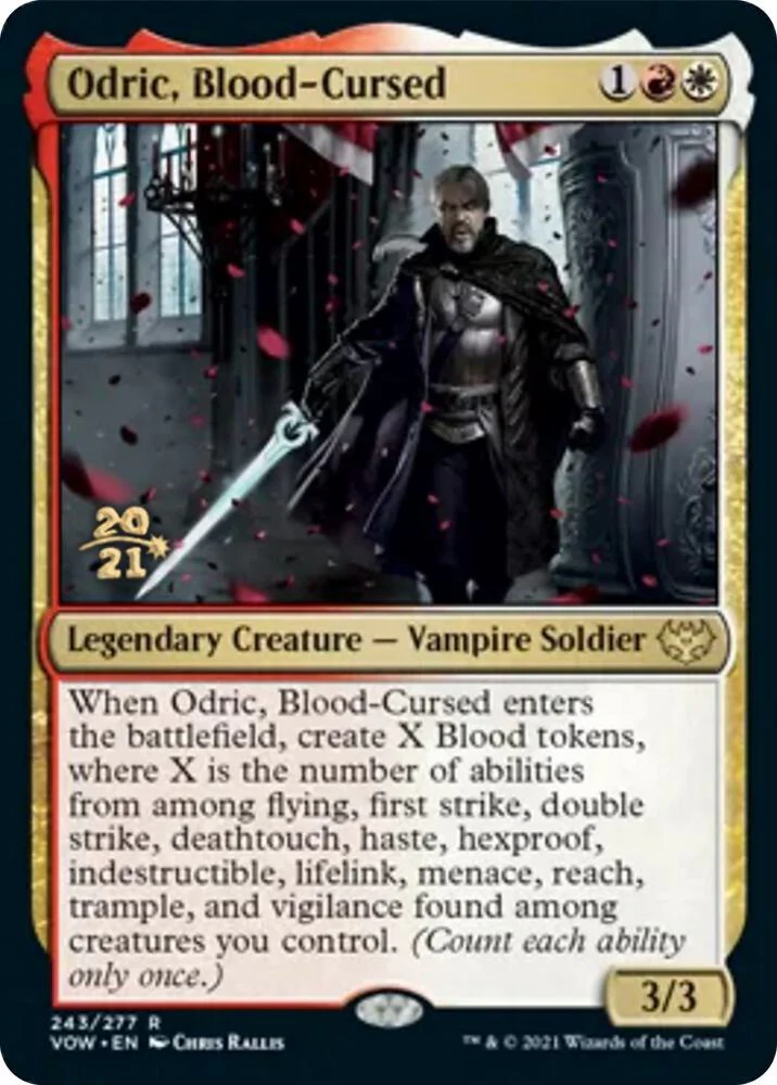 Odric Blood Cursed 243s/137 (Prerelease Cards)  - Foil