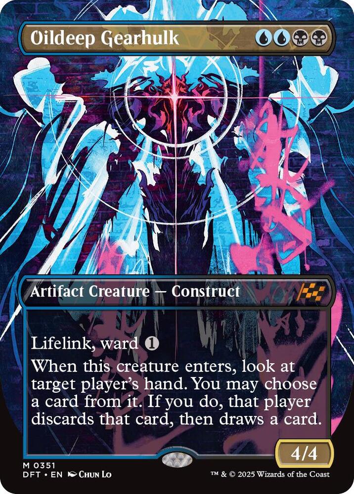 Oildeep Gearhulk 351/291 (Aetherdrift)  - Borderless Foil
