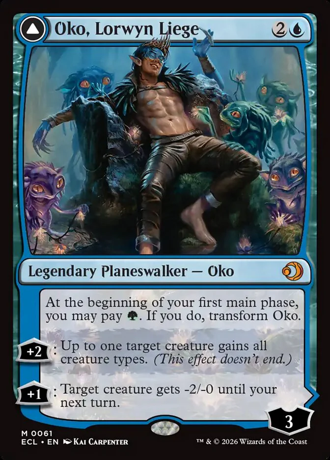 Oko, Lorwyn Liege // Oko, Shadowmoor Scion 61/273 (Lorwyn Eclipsed)