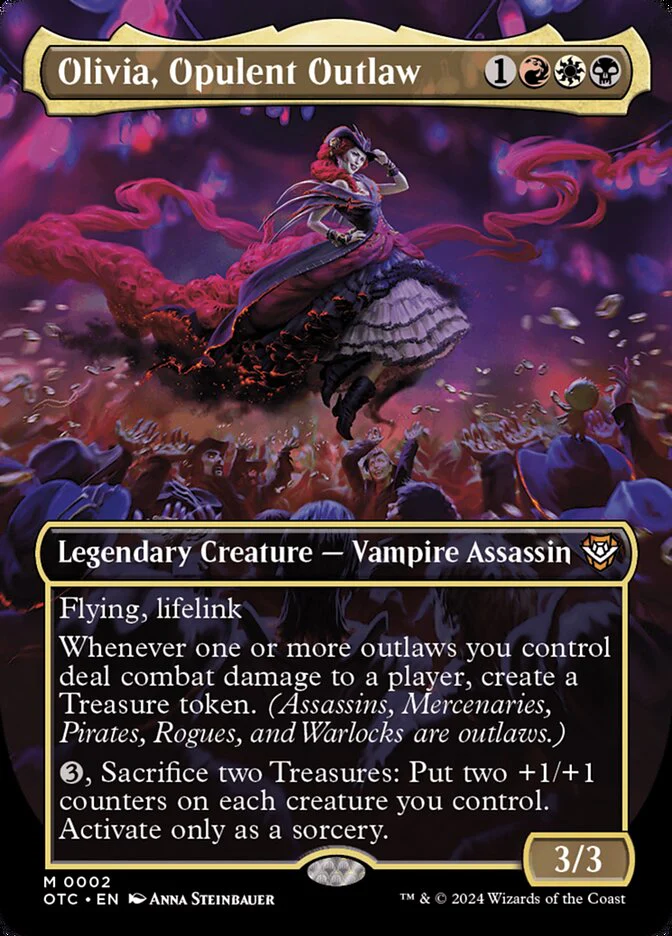 Olivia, Opulent Outlaw 2 (Commander: Outlaws of Thunder Junction)  - Borderless Foil