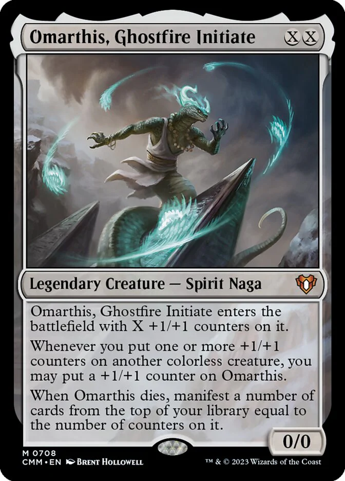 Omarthis, Ghostfire Initiate 708/451 (Commander Masters)  - Foil