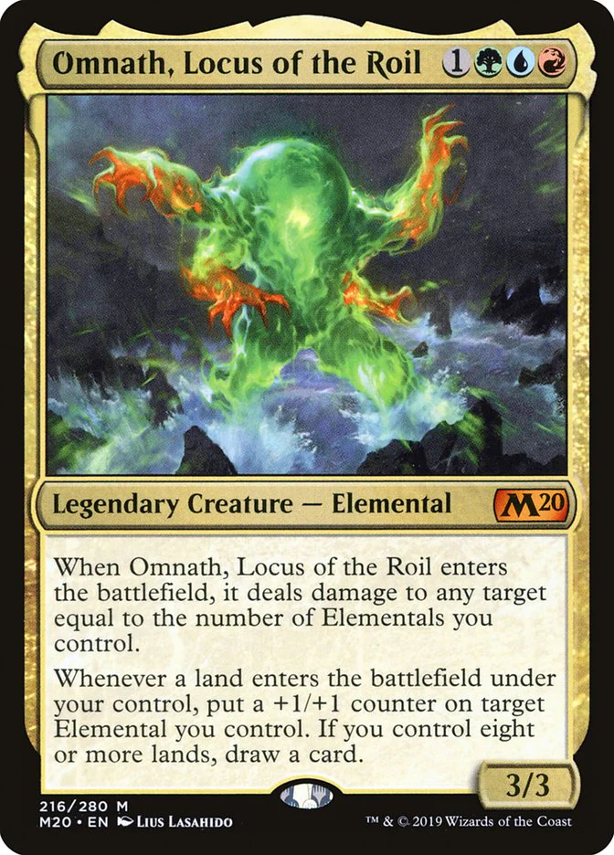 Omnath, Locus of the Roil 216/280 (Core Set 2020)  - Foil