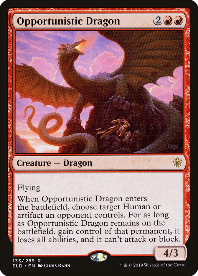 Opportunistic Dragon 133/269 (Throne of Eldraine)