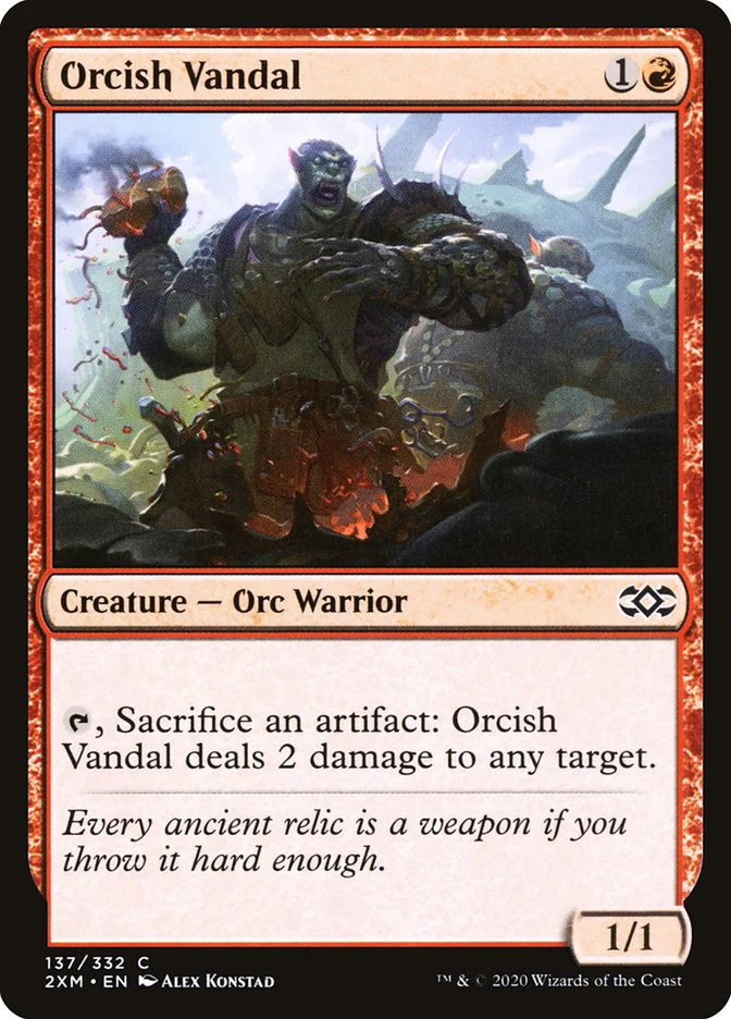 Orcish Vandal 137/332 (Double Masters)  - Foil