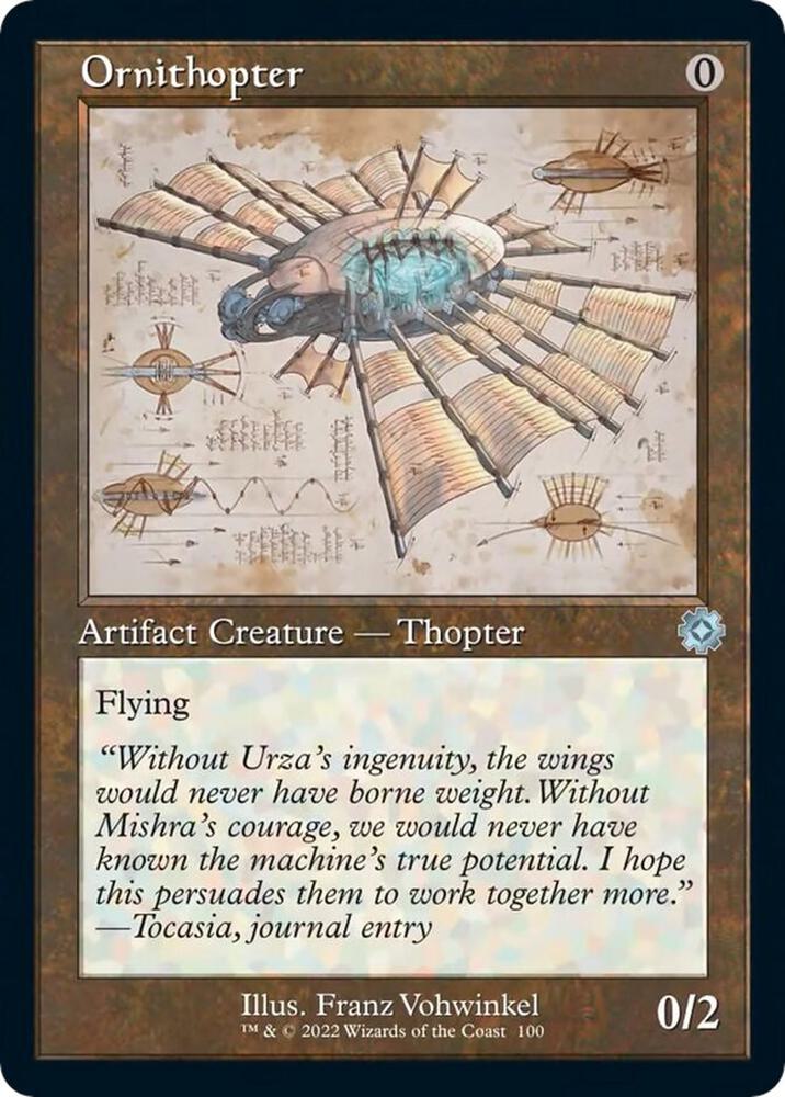 Ornithopter Schematic 100/63 (The Brothers' War: Retro Frame Artifacts)