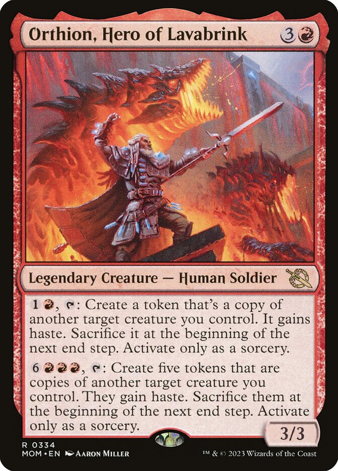 Orthion Hero of Lavabrink 334 (March of the Machine)