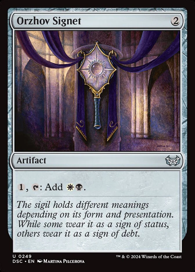 Orzhov Signet 249/40 (Commander: Duskmourn: House of Horror)