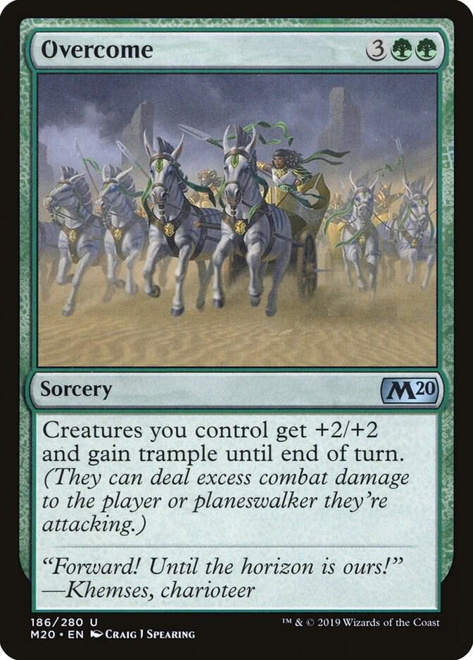 Overcome 186/280 (Core Set 2020)  - Foil