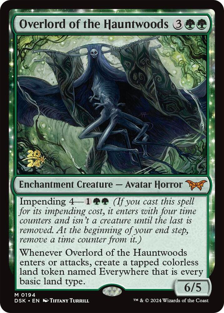 Overlord of the Hauntwoods 194s/180 (Prerelease Cards)  - Foil