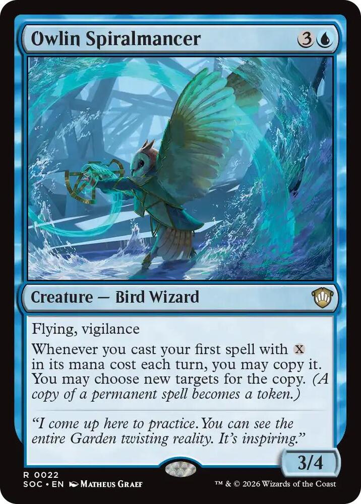 Owlin Spiralmancer 22 (Commander: Secrets of Strixhaven)