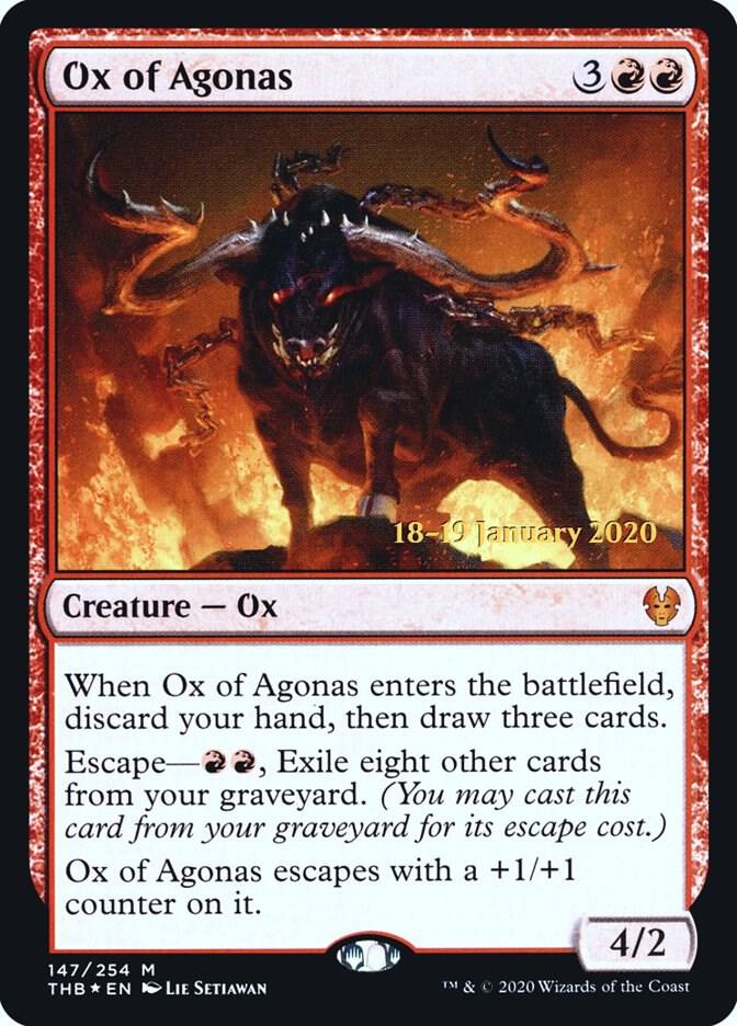 Ox of Agonas 147s/137 (Prerelease Cards)  - Foil