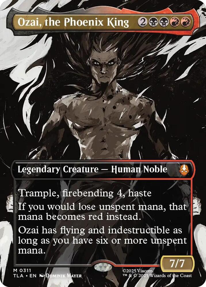 Ozai, the Phoenix King 311/286 (Avatar: The Last Airbender)  - Borderless Foil