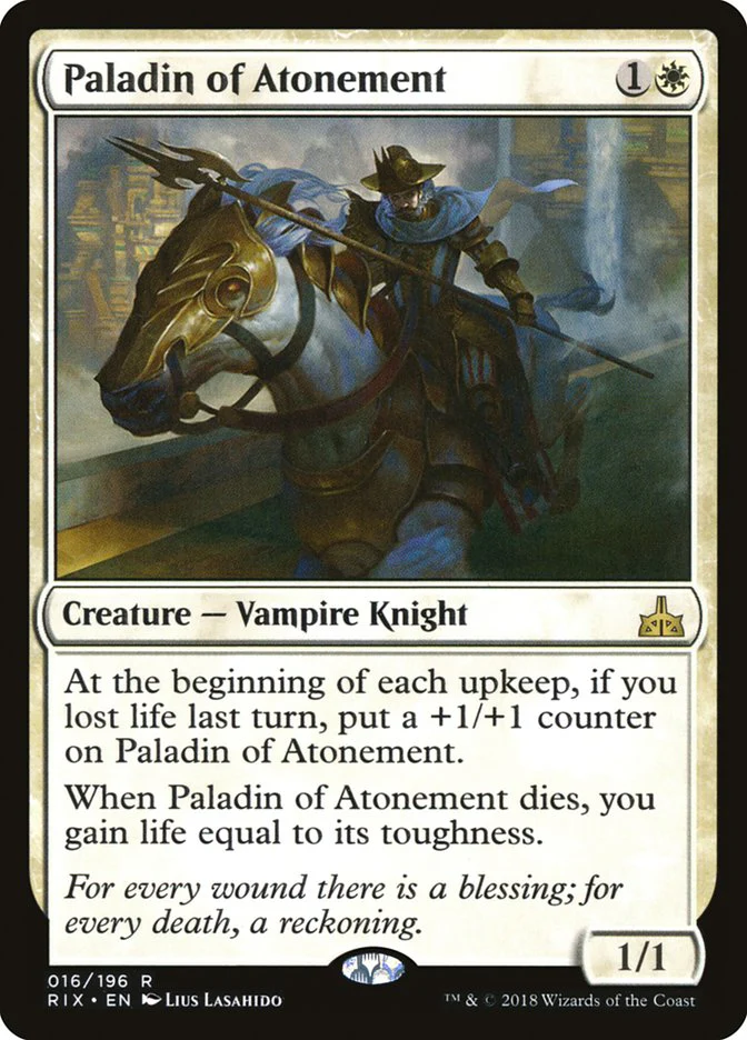 Paladin of Atonement 16/196 (Rivals of Ixalan) - Foil