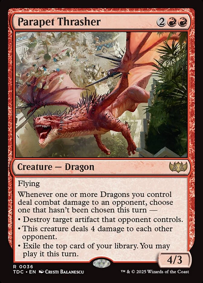 Parapet Thrasher 36/413 (Commander: Tarkir: Dragonstorm)