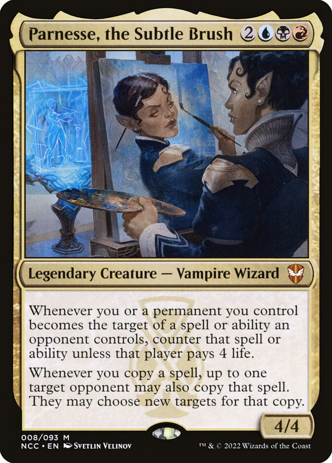 Parnesse, the Subtle Brush 8/93 (Commander: Streets of New Capenna)  - Foil