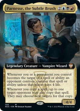 Parnesse the Subtle Brush Extended Art 106/93 (Commander: Streets of New Capenna)  - Foil