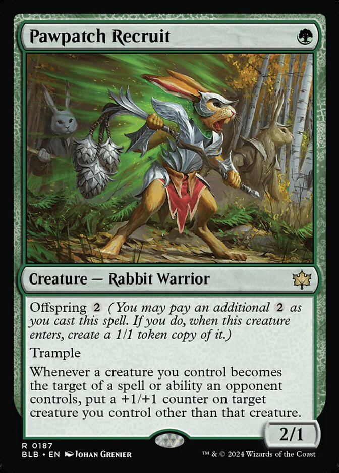 Pawpatch Recruit 187/281 (Bloomburrow) - Foil