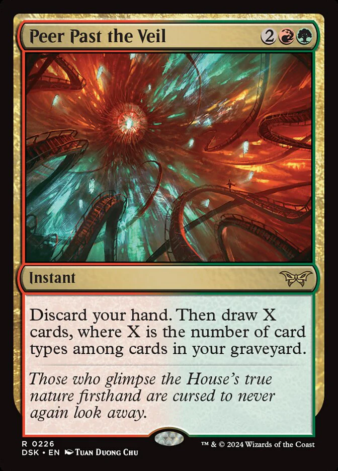 Peer Past the Veil 226/286 (Duskmourn: House of Horror)  - Foil